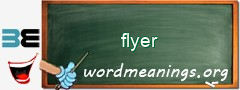 WordMeaning blackboard for flyer